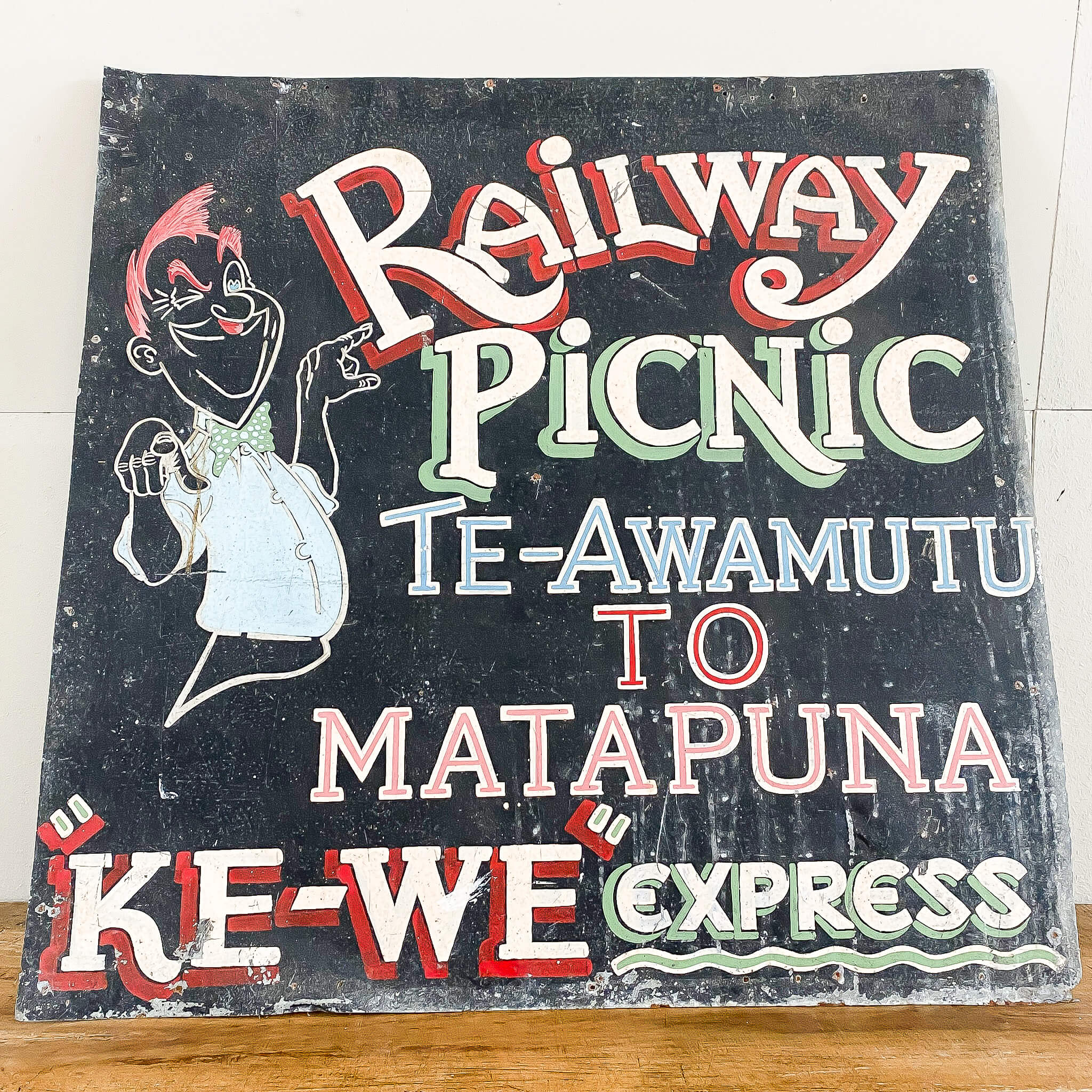 Antique Railway Picnic Sign