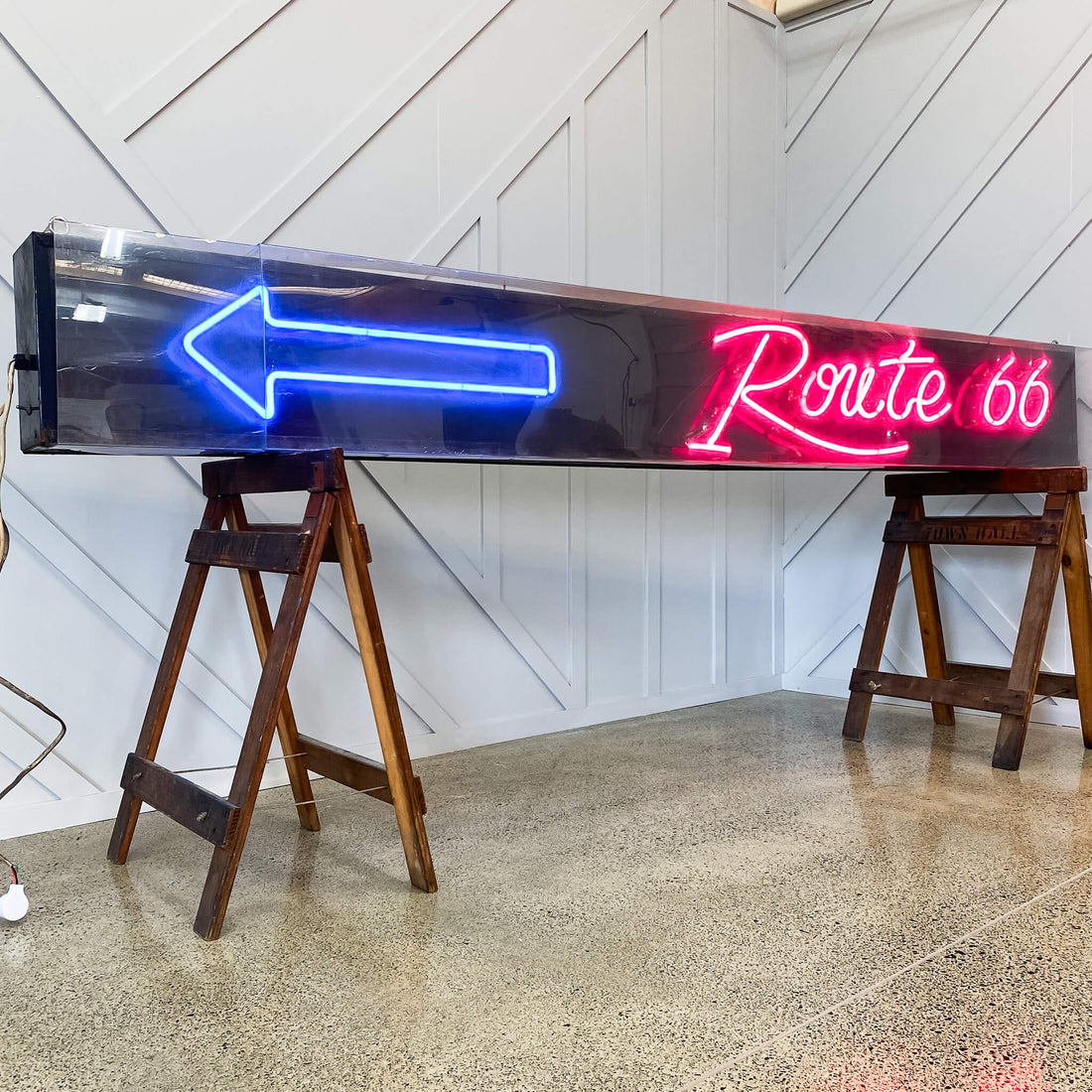 Vintage Neon Route 66 Sign