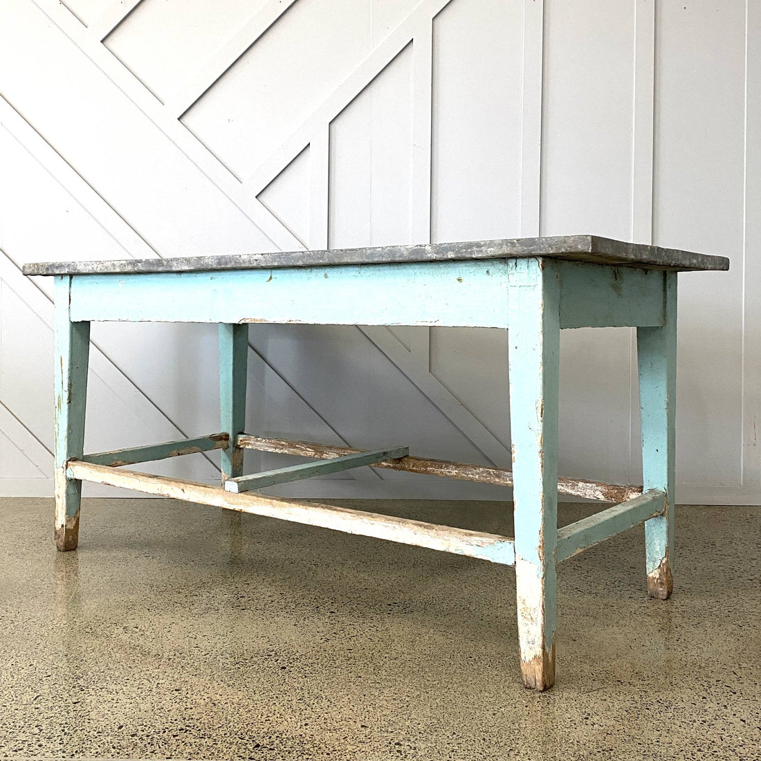 Painted Zinc Top Table