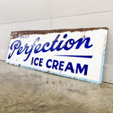 Perfection Ice Cream Enamel Sign