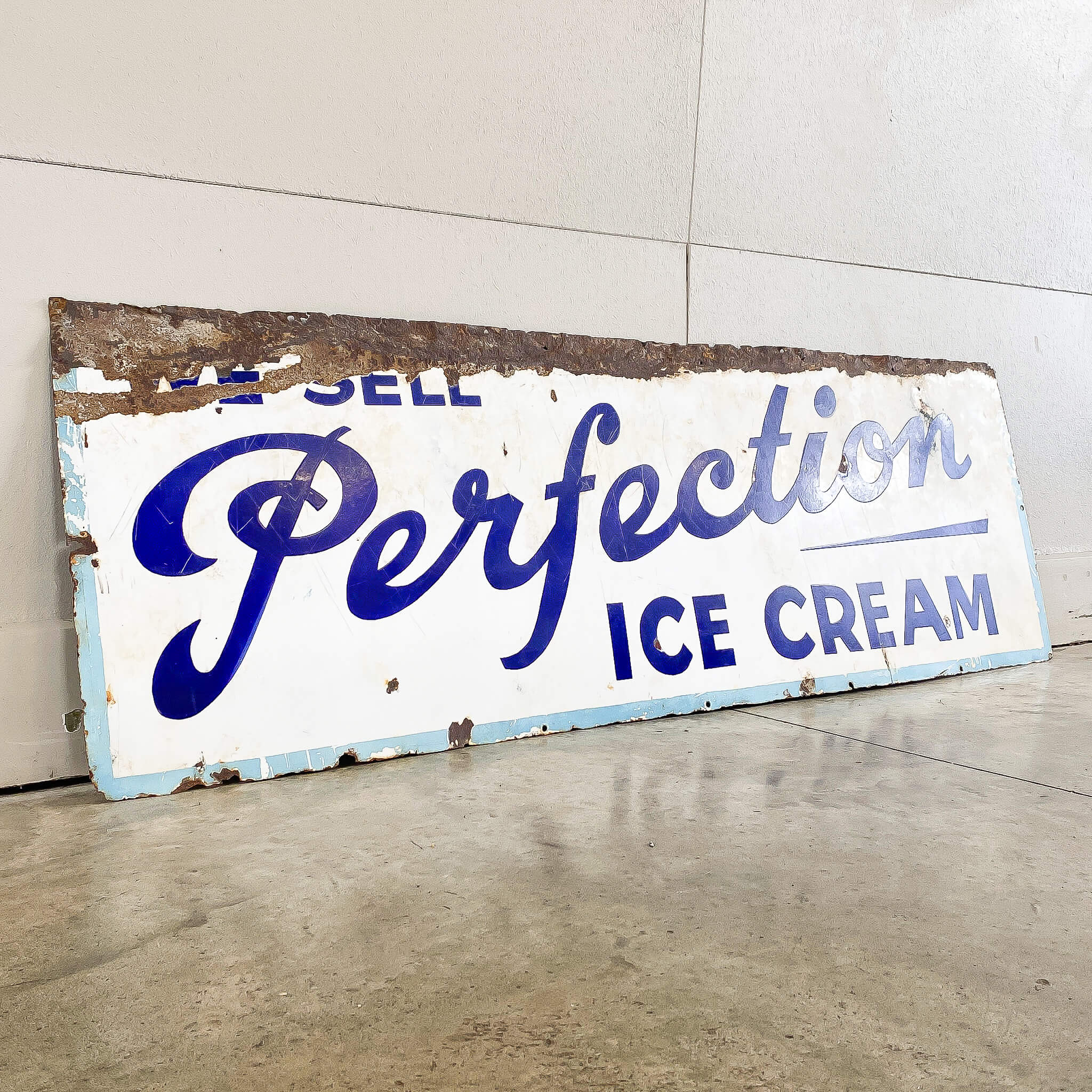 Perfection Ice Cream Enamel Sign