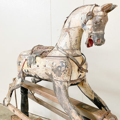 Antique Roebuck Rocking Horse