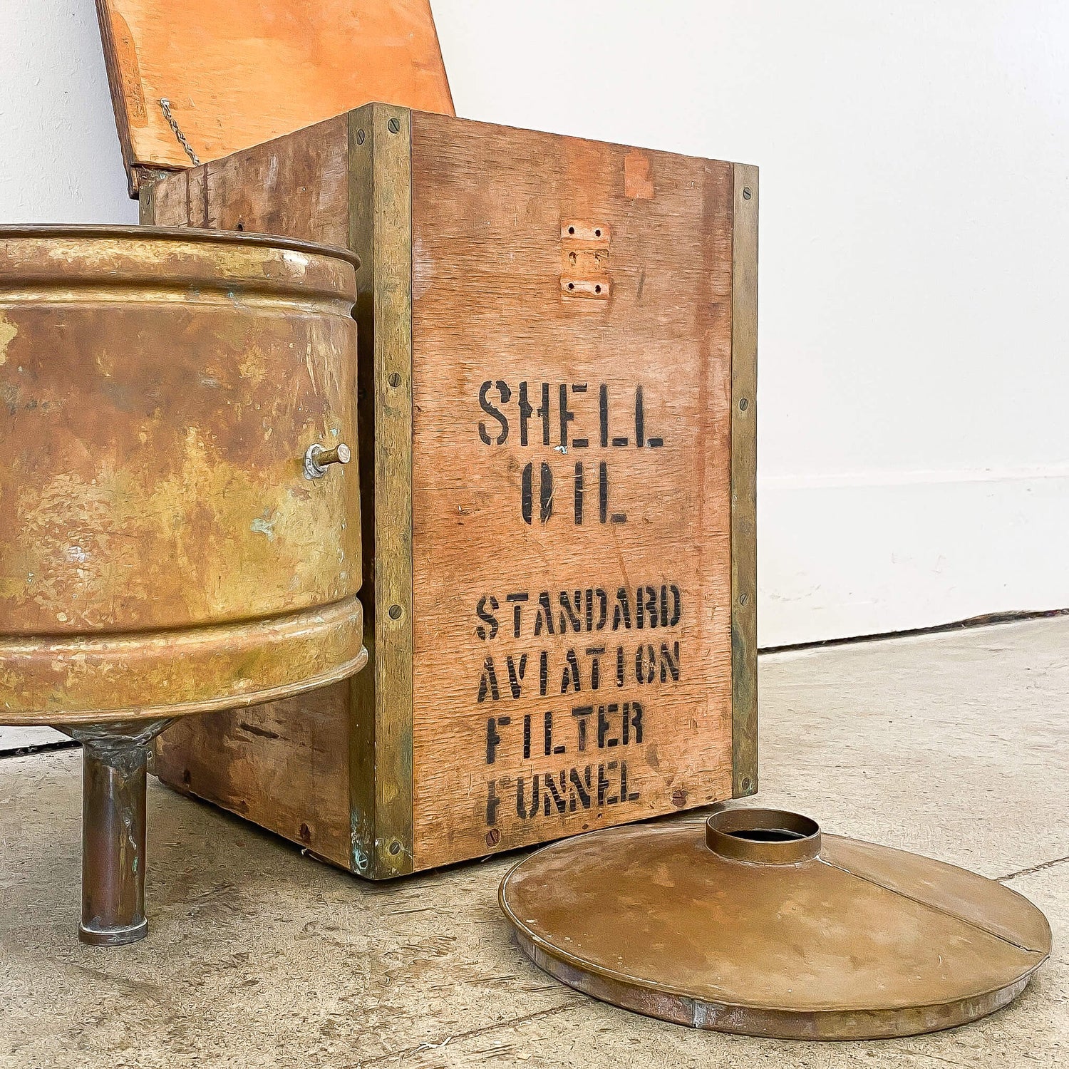 Shell Oil Aviation Funnel | Elsie Wolfe Decorative Antiques – Salvage Place