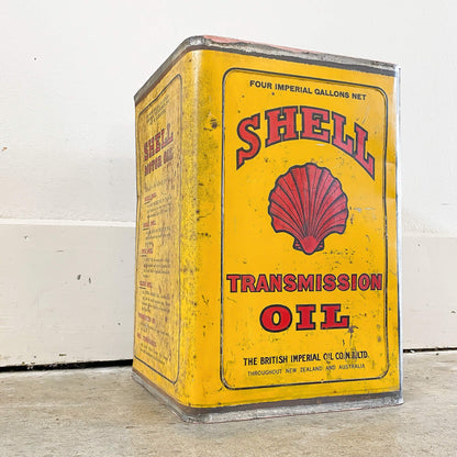 4 Gallon Shell Transmission Oil Tin