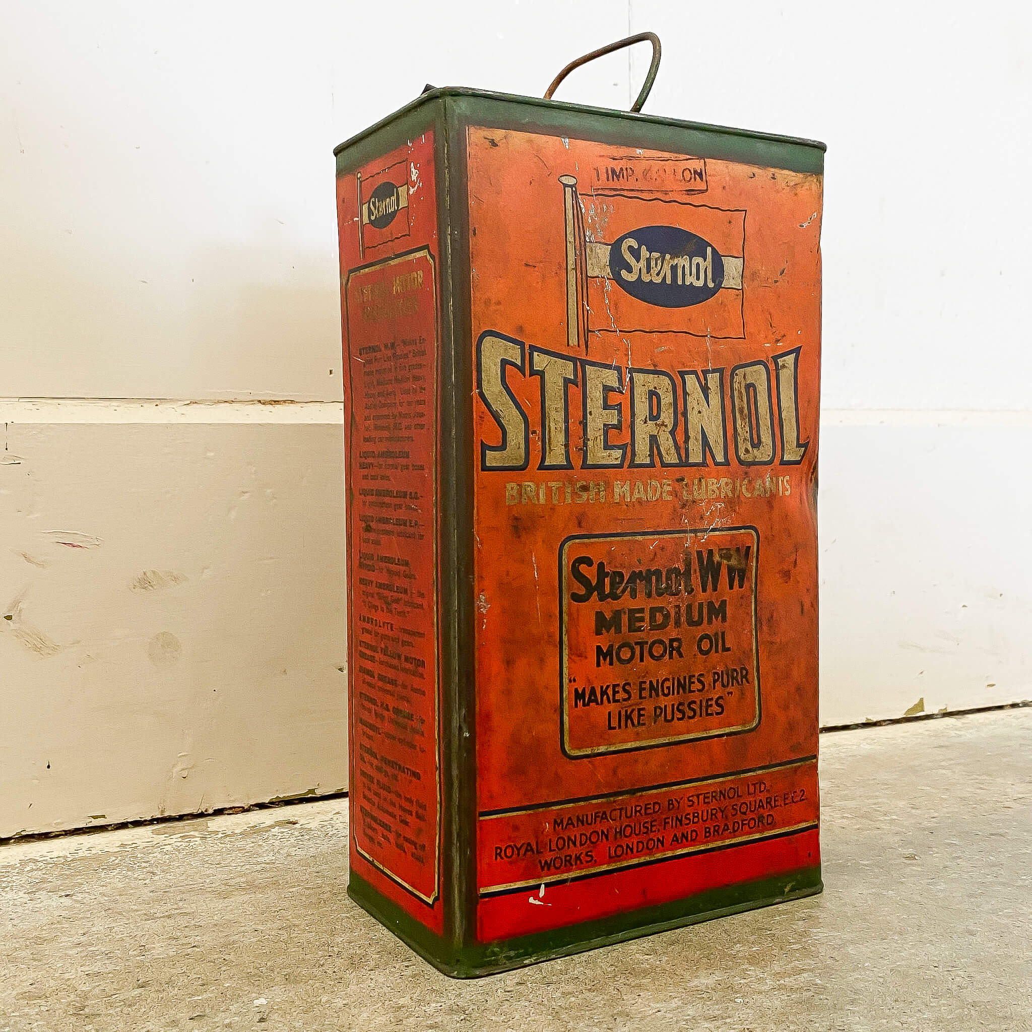 Sternol Oil Tin