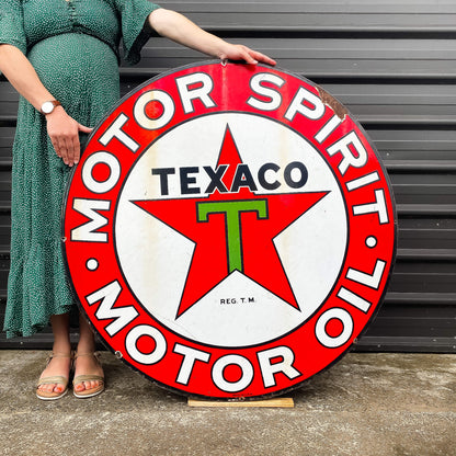 Texaco Enamel Sign