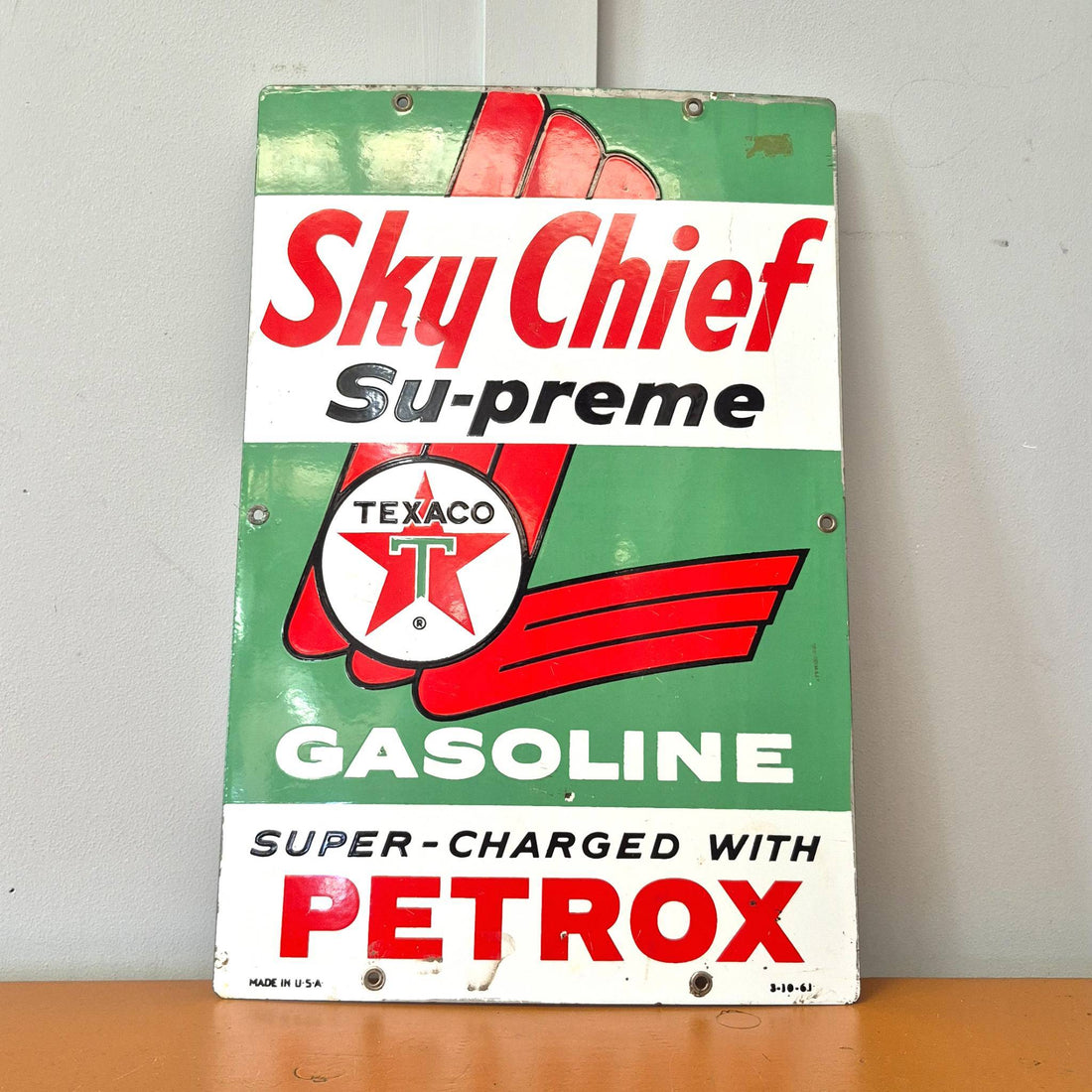 Texaco Skychief Enamel Sign