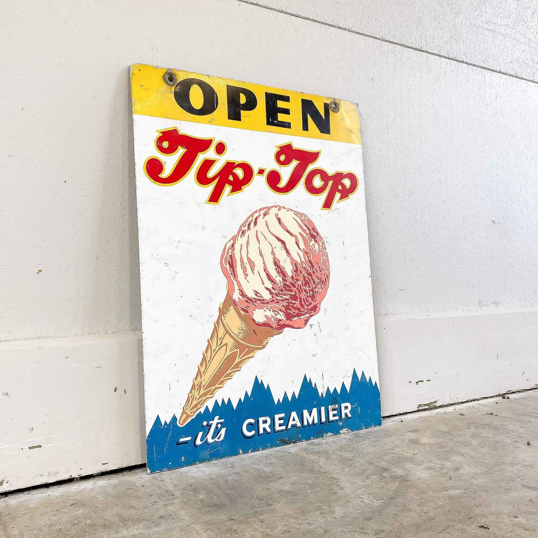 A Vintage Tip Top Icecream Sign