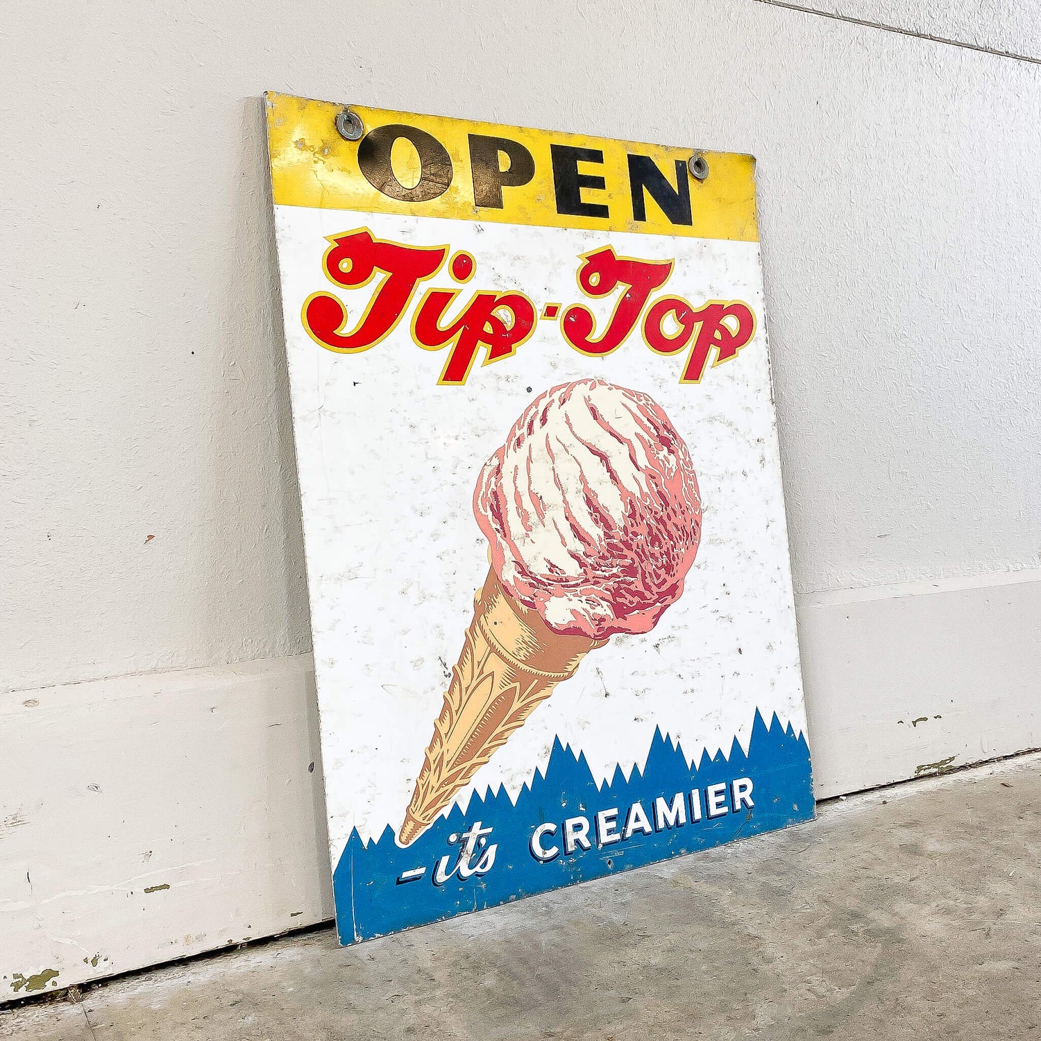 A Vintage Tip Top Icecream Sign