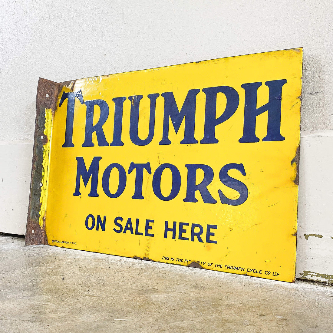 Triumph Motorcycles Enamel Sign