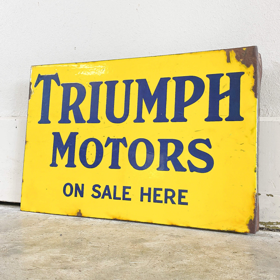 Triumph Motorcycles Enamel Sign