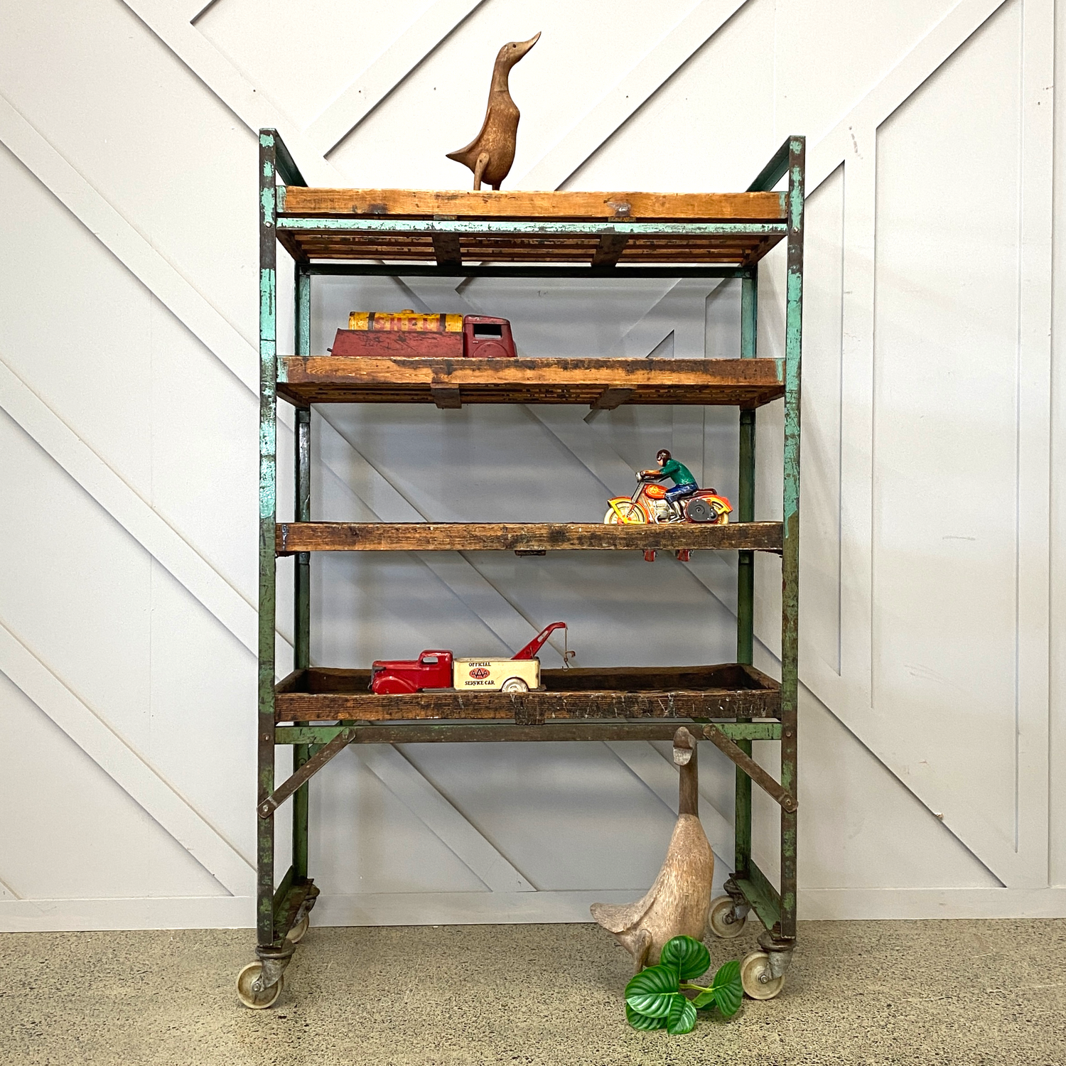 Vintage Shoe Factory Rack