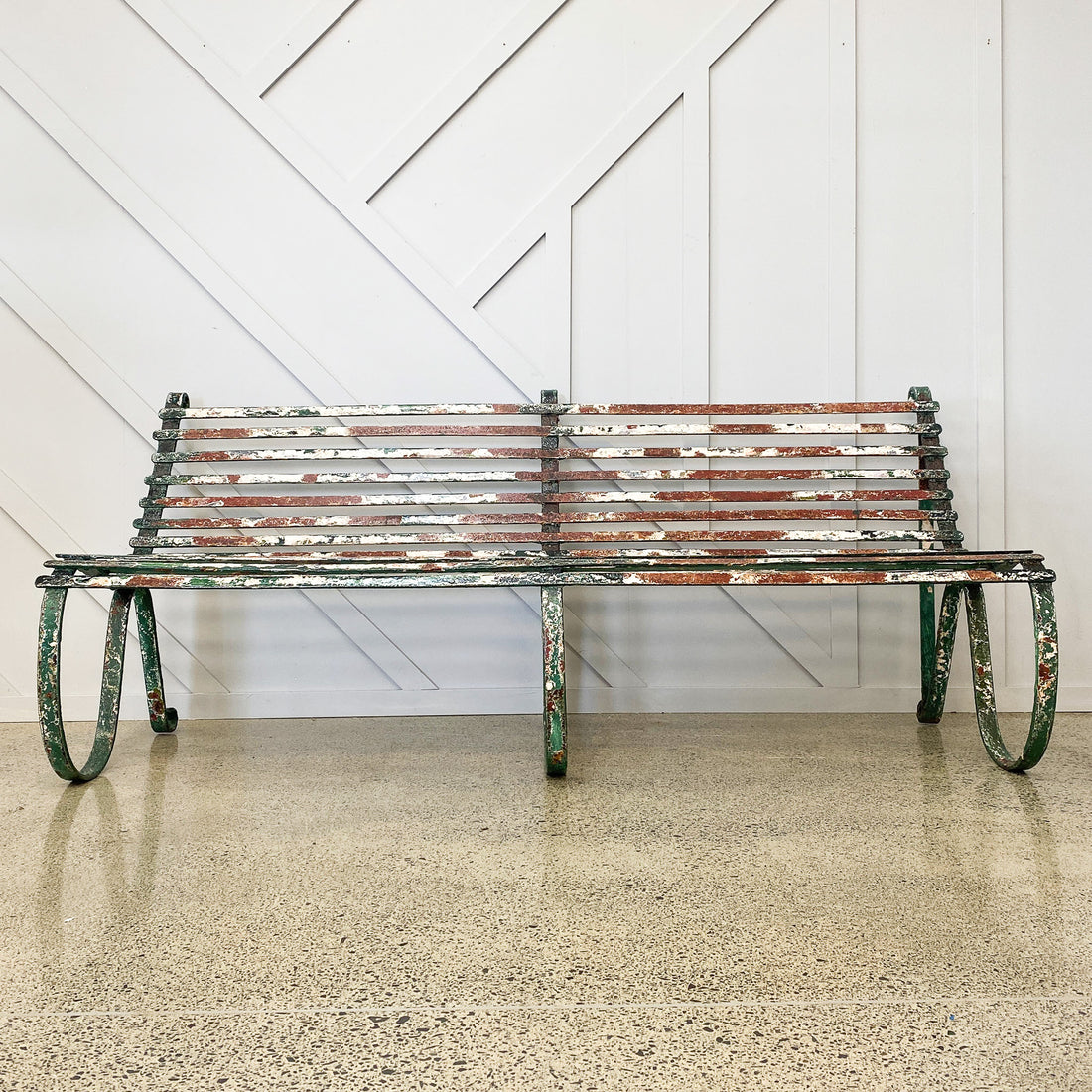 Victorian Strap Work Garden Bench