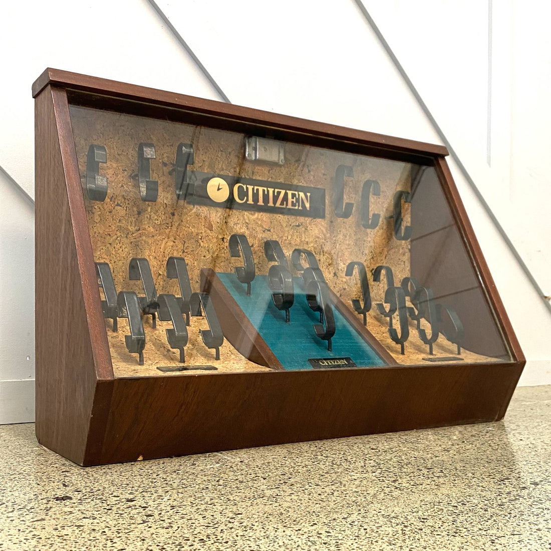 Vintage Citizen Watches Display Case