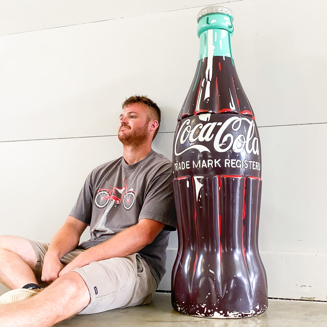 Large Vintage Coca Cola Bottle