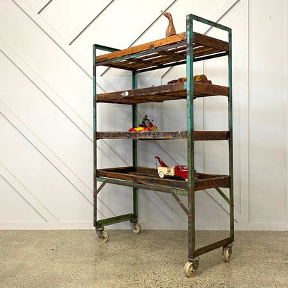 Vintage Shoe Factory Rack