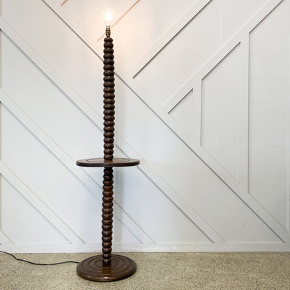 Vintage French Standing Lamp and Side Table