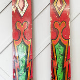 Vintage Hand Painted Fairground Columns