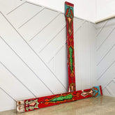 Vintage Hand Painted Fairground Columns