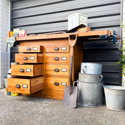 Vintage Industrial Workbench