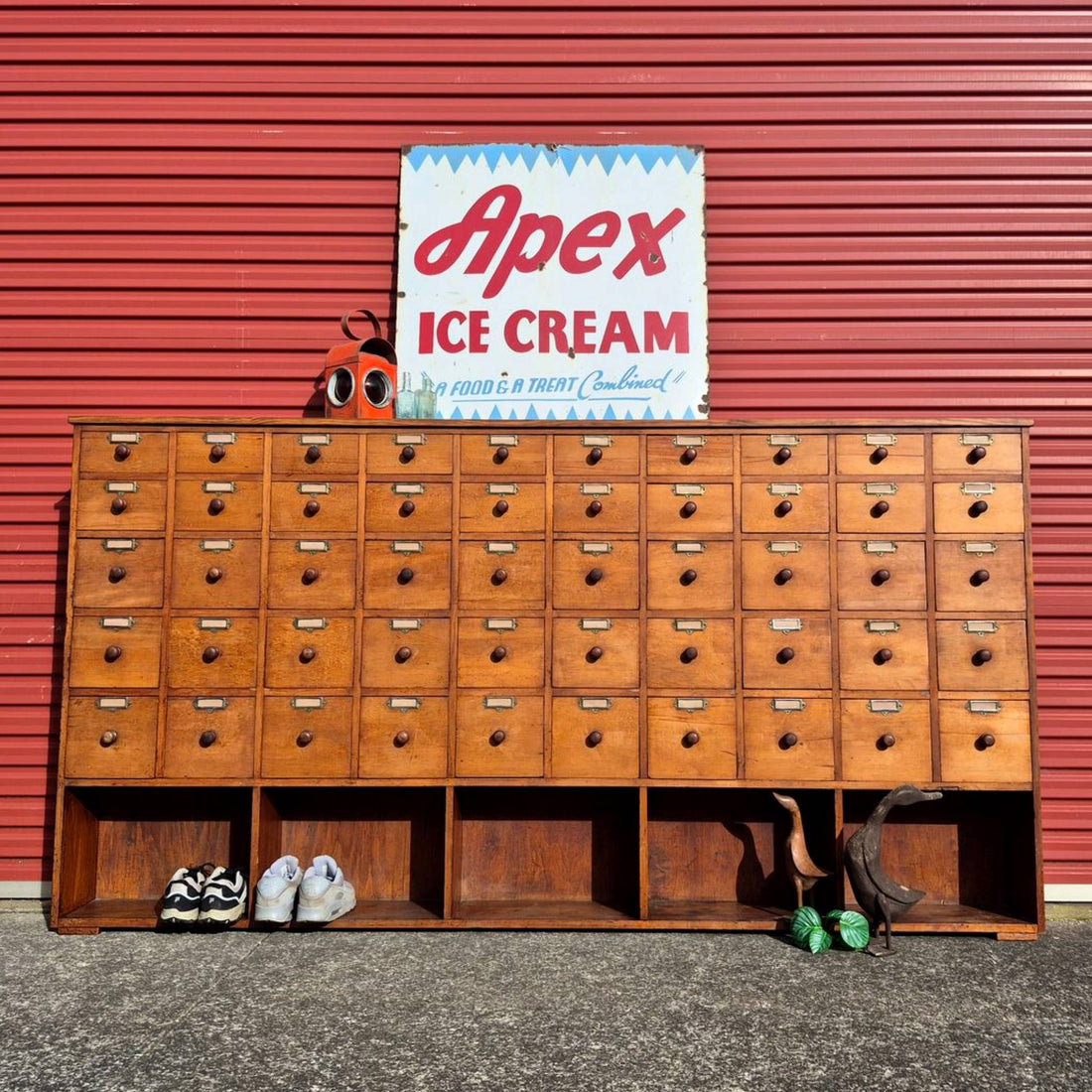 Vintage Kauri Multi-Drawer Cabinet