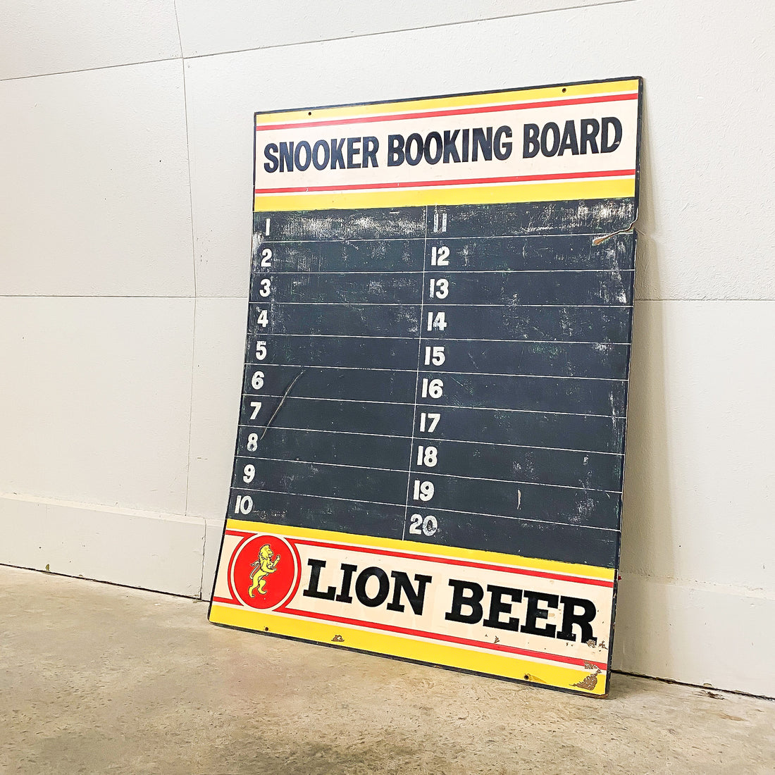 Vintage Lion Beer Chalk Board
