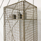 Vintage Galvanised Wire Locker