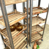 Vintage Potato Crate Shelves