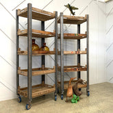 Vintage Potato Crate Shelves