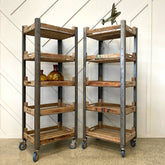 Vintage Potato Crate Shelves