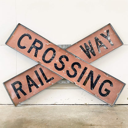 Vintage Railway Crossing Sign