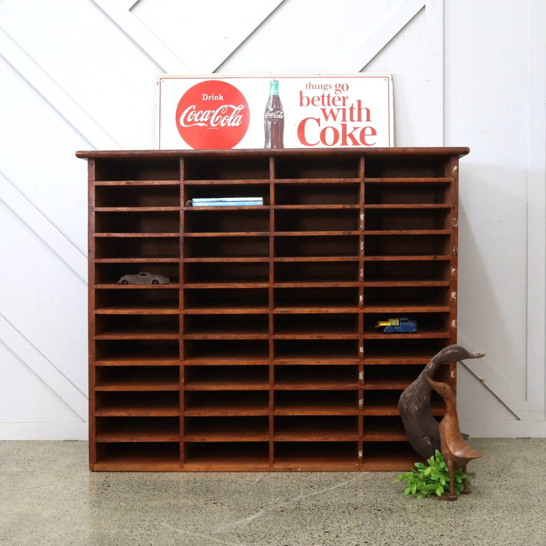 Vintage Rimu Pigeon Holes
