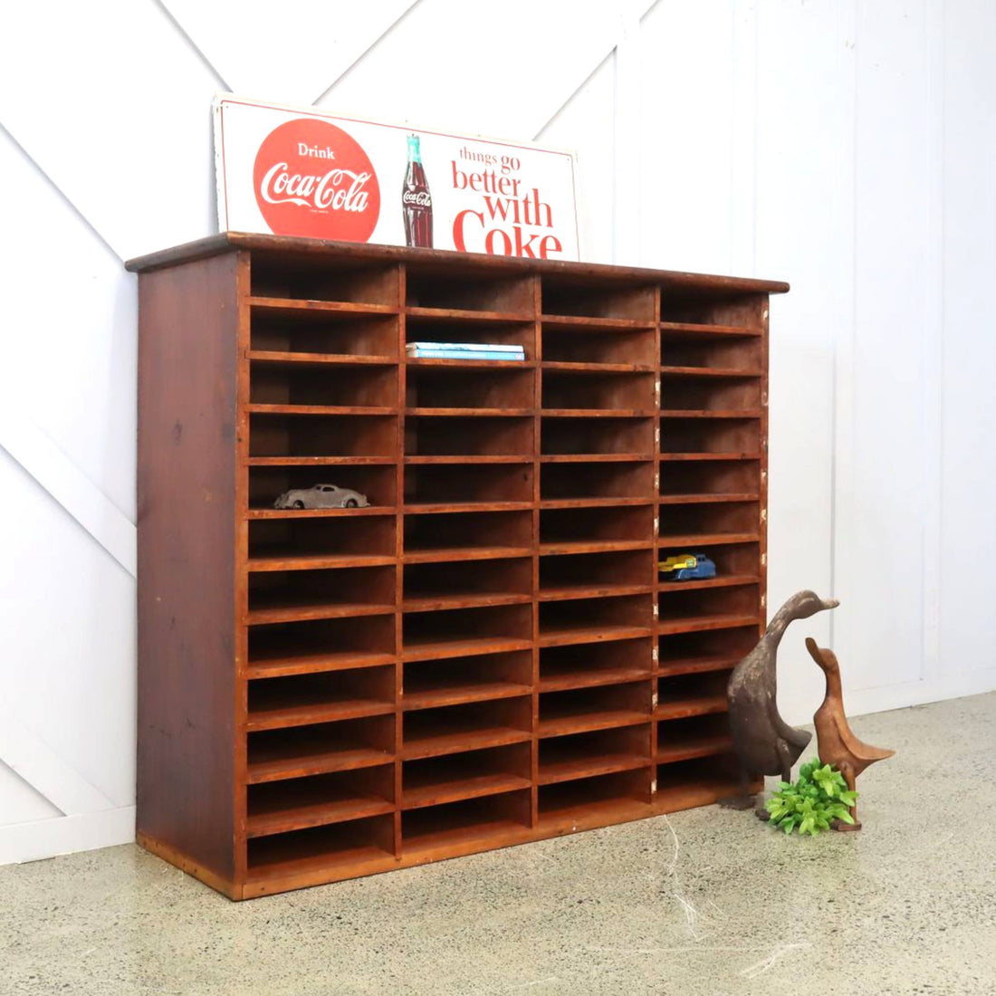 Vintage Rimu Pigeon Holes
