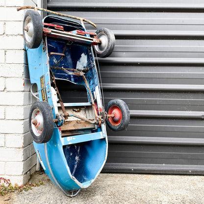 A Vintage Stock Car Pedal Car