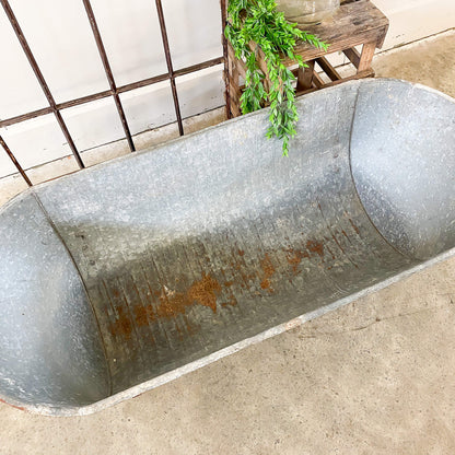 Vintage Tin Bath Tub