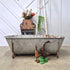 A Vintage Tin Bath Tub
