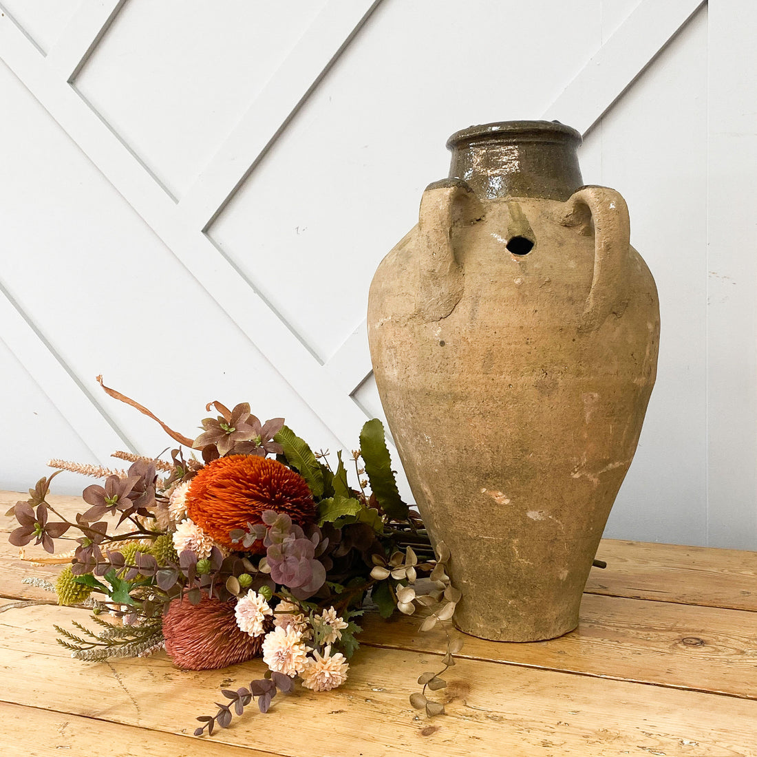 Vintage Turkish Glazed Pot