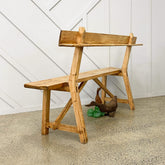 Vintage White Pine Church Pew