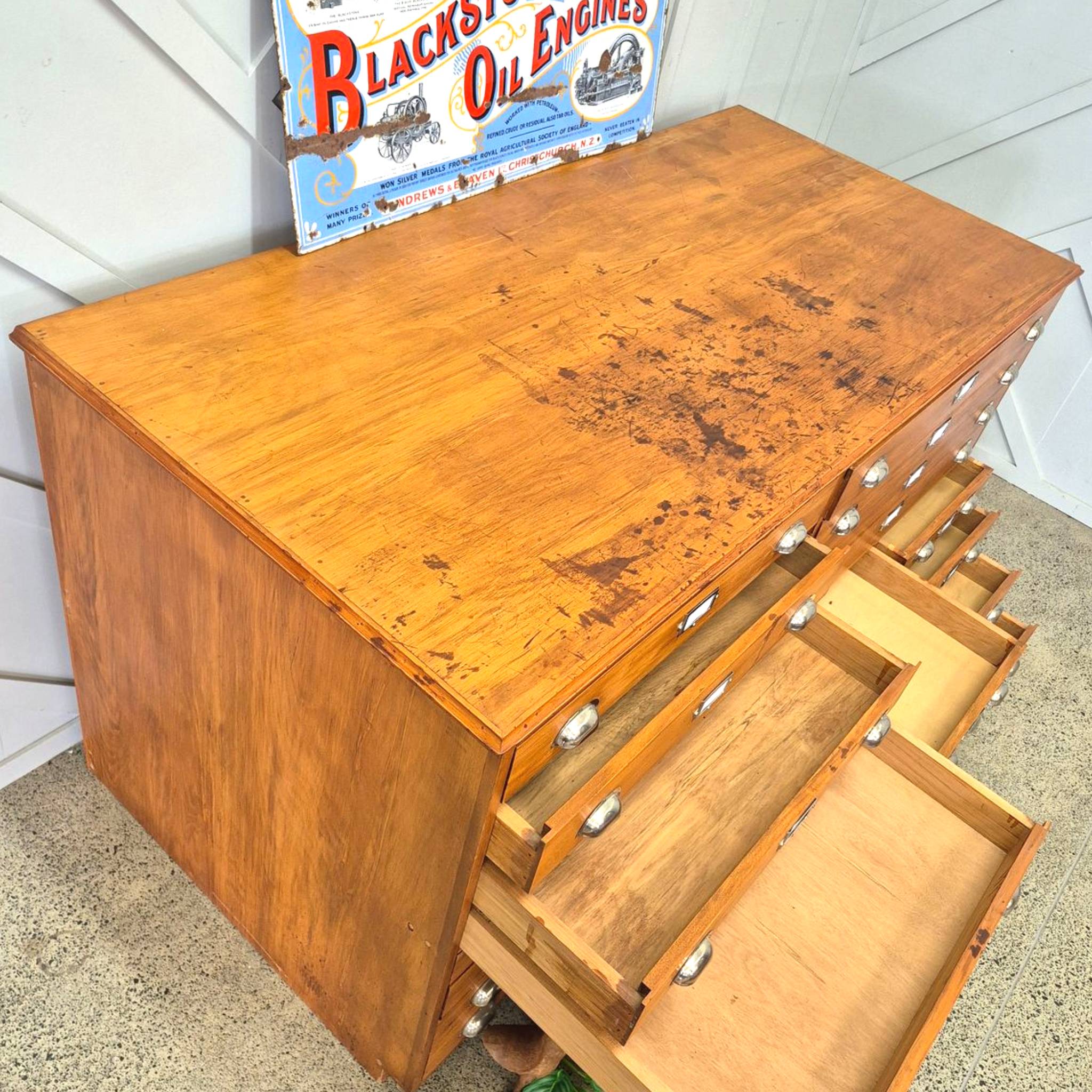 Vintage Rimu Multi Draw Cabinet