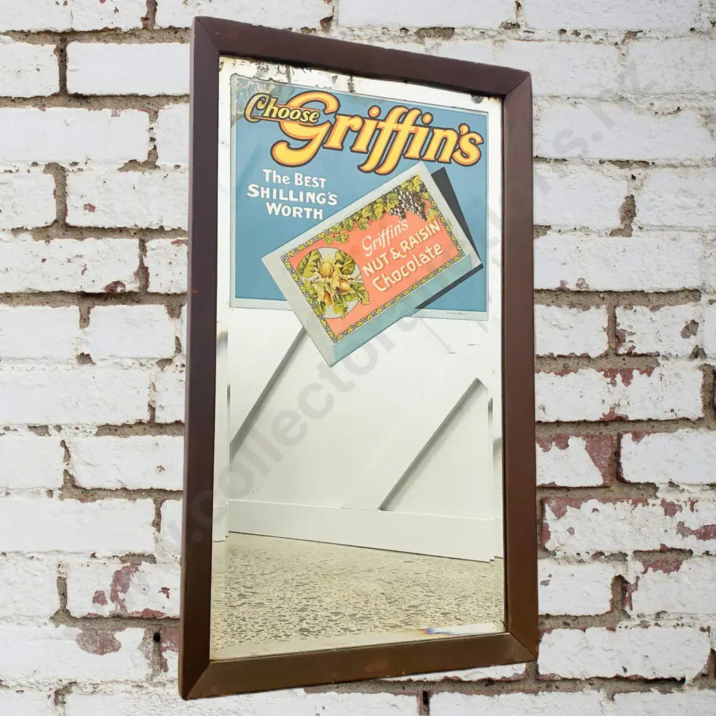 Size 29cm Wide x 49cm High, Early Mirror, great condition.