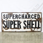 Size 1.82m Long x 91cm High. Enamel sign, orginal, no touch ups. Heavily Embossed.