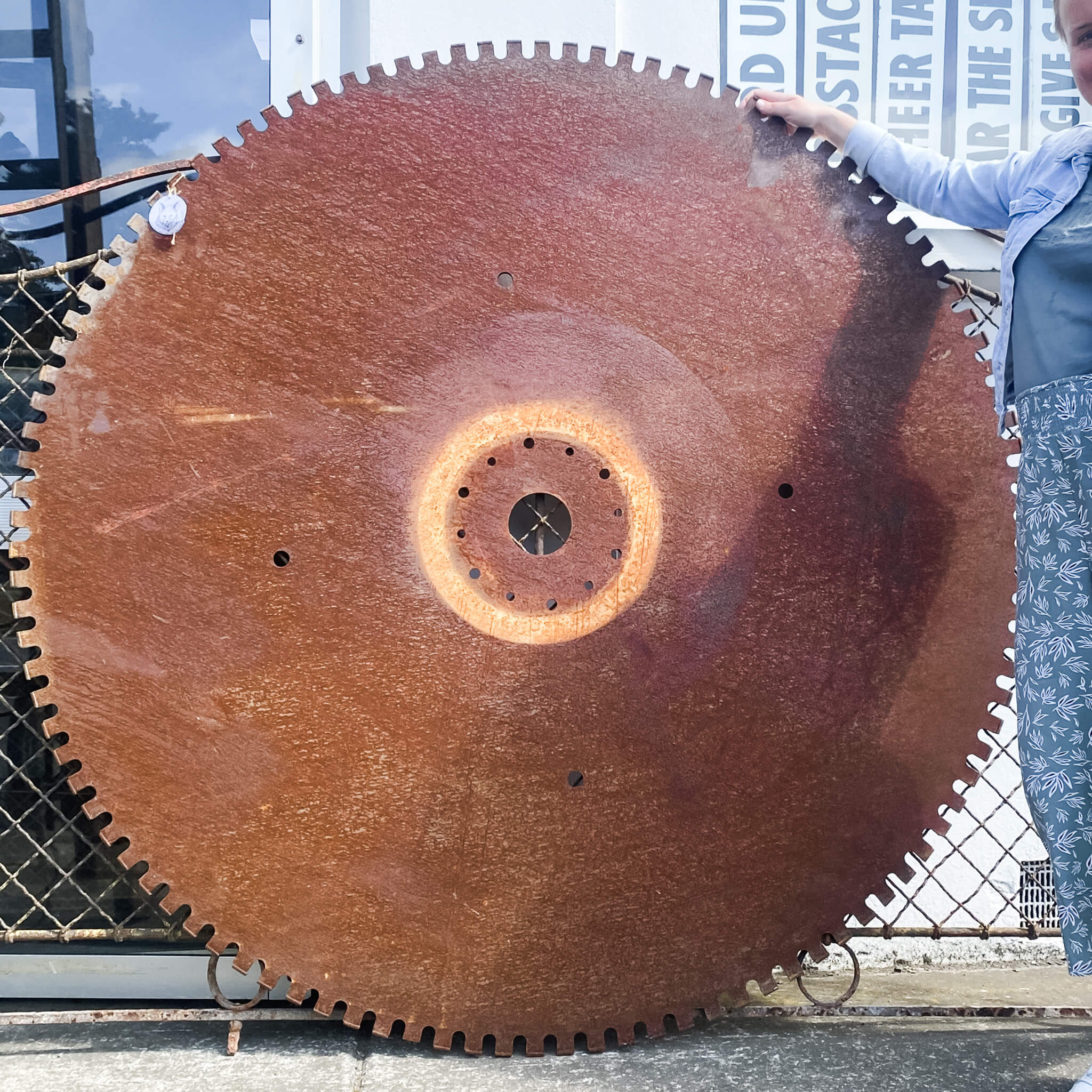 A Large Saw Blade