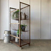 Industrial vintage storage rack