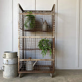 Industrial vintage storage rack