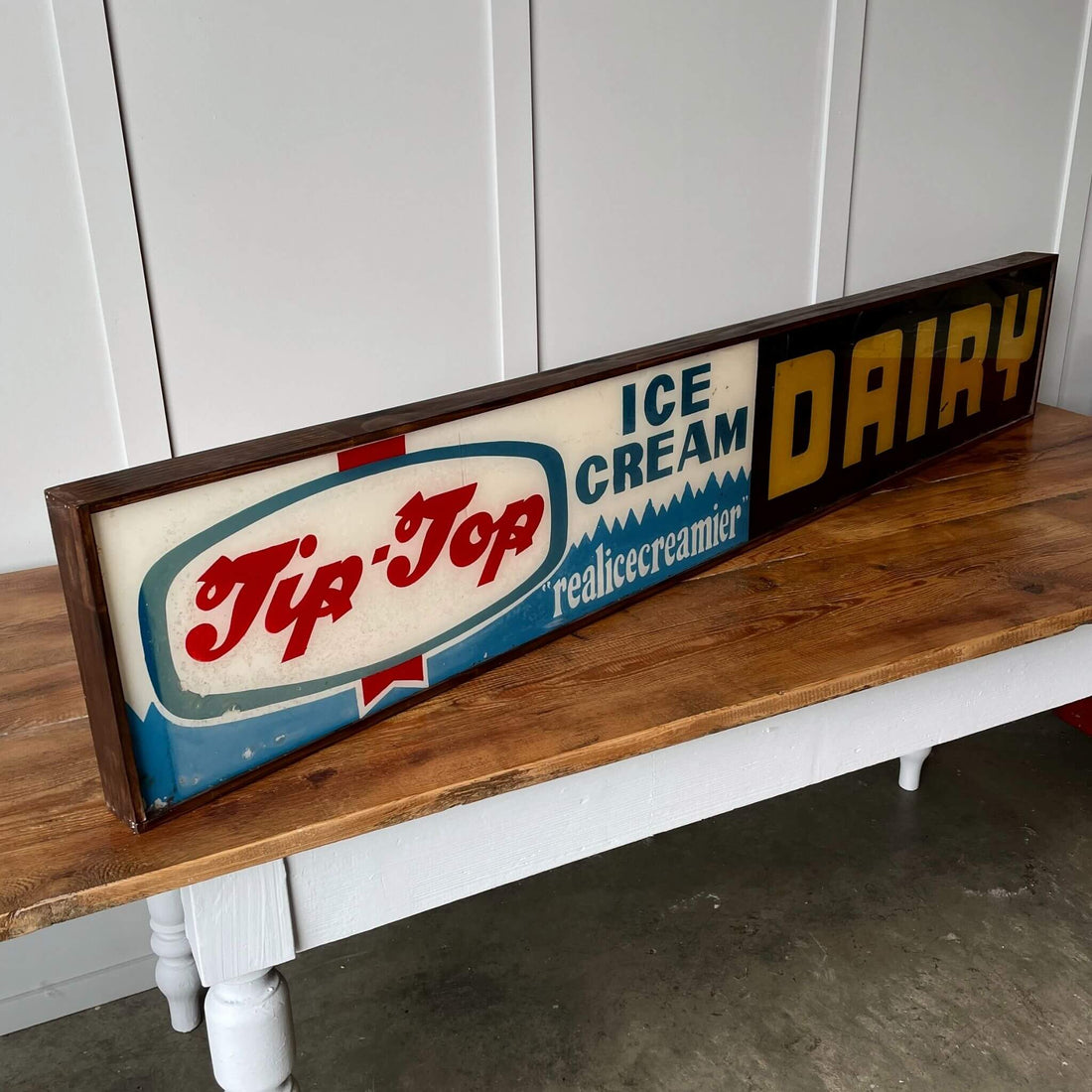 Tip top dairy icecream sign