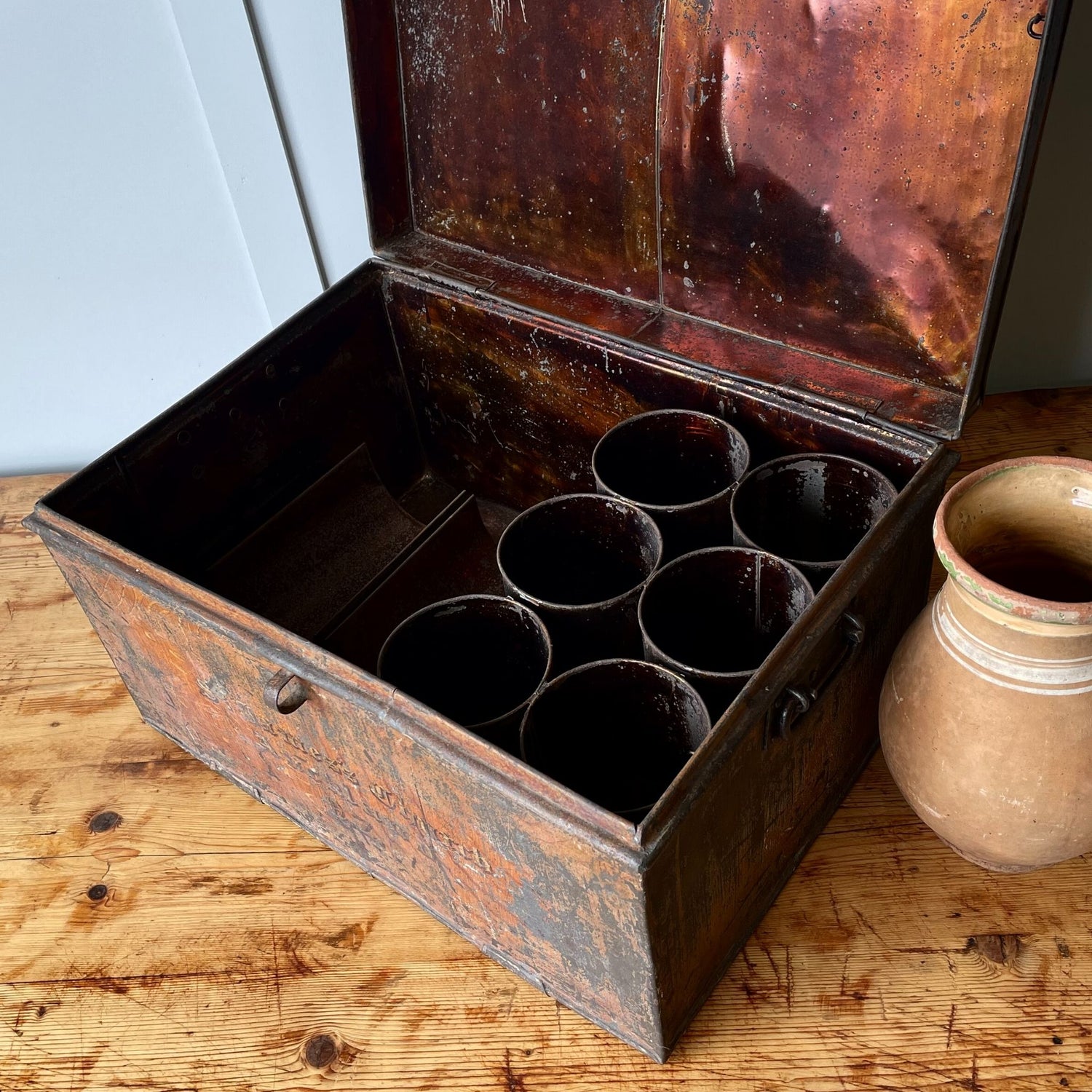 Inside an old church trunk