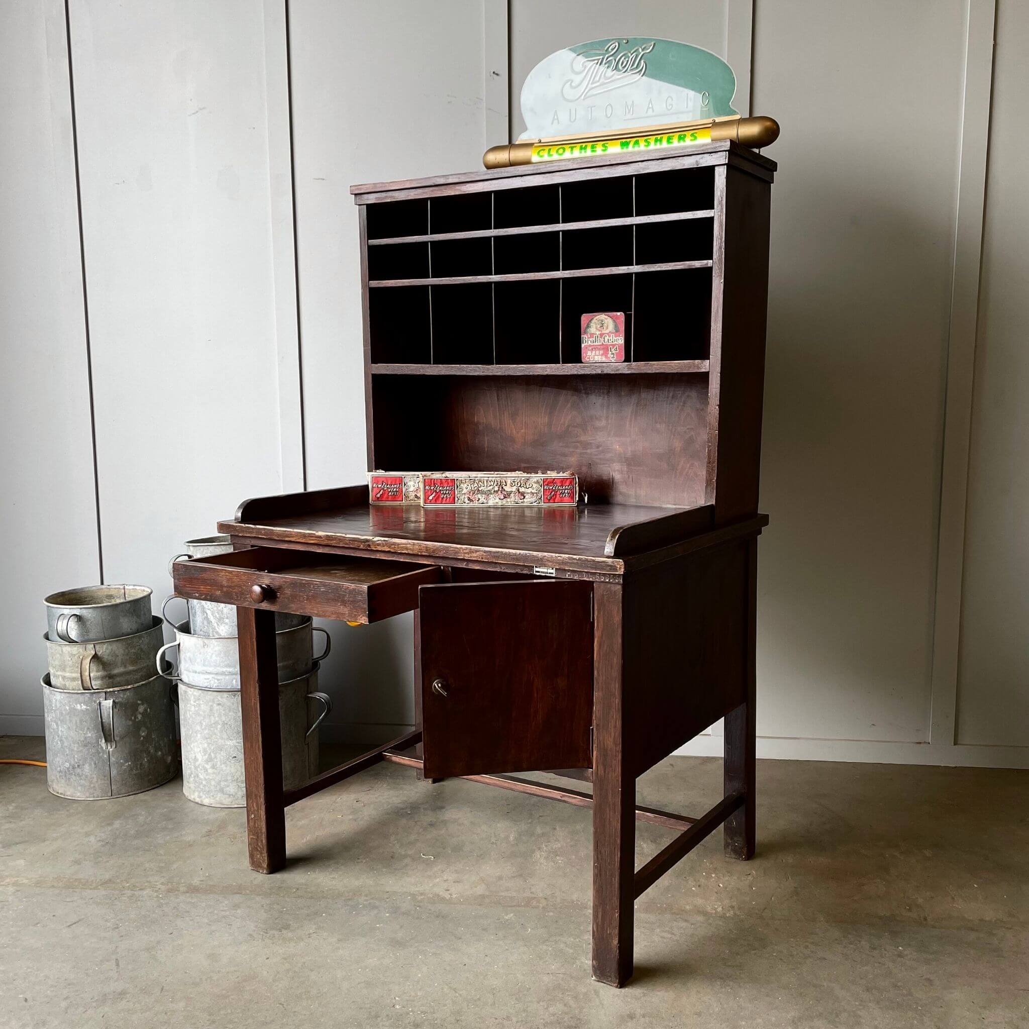 Antique post office table