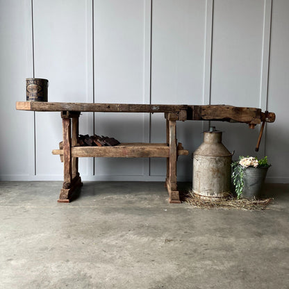 An old carpenters workbench