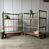 Vintage industrial bakers racks