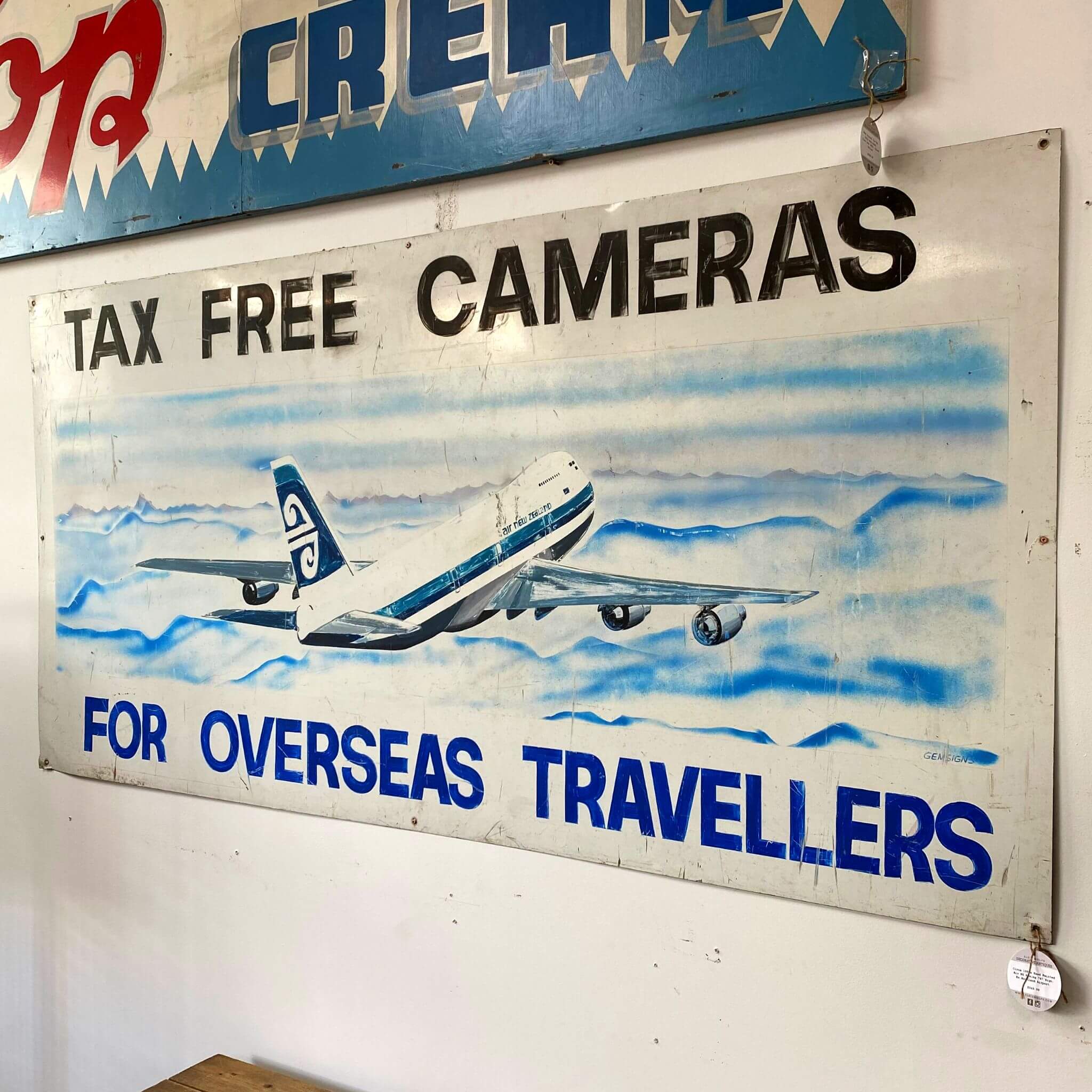 Vintage Air New Zealand Sign